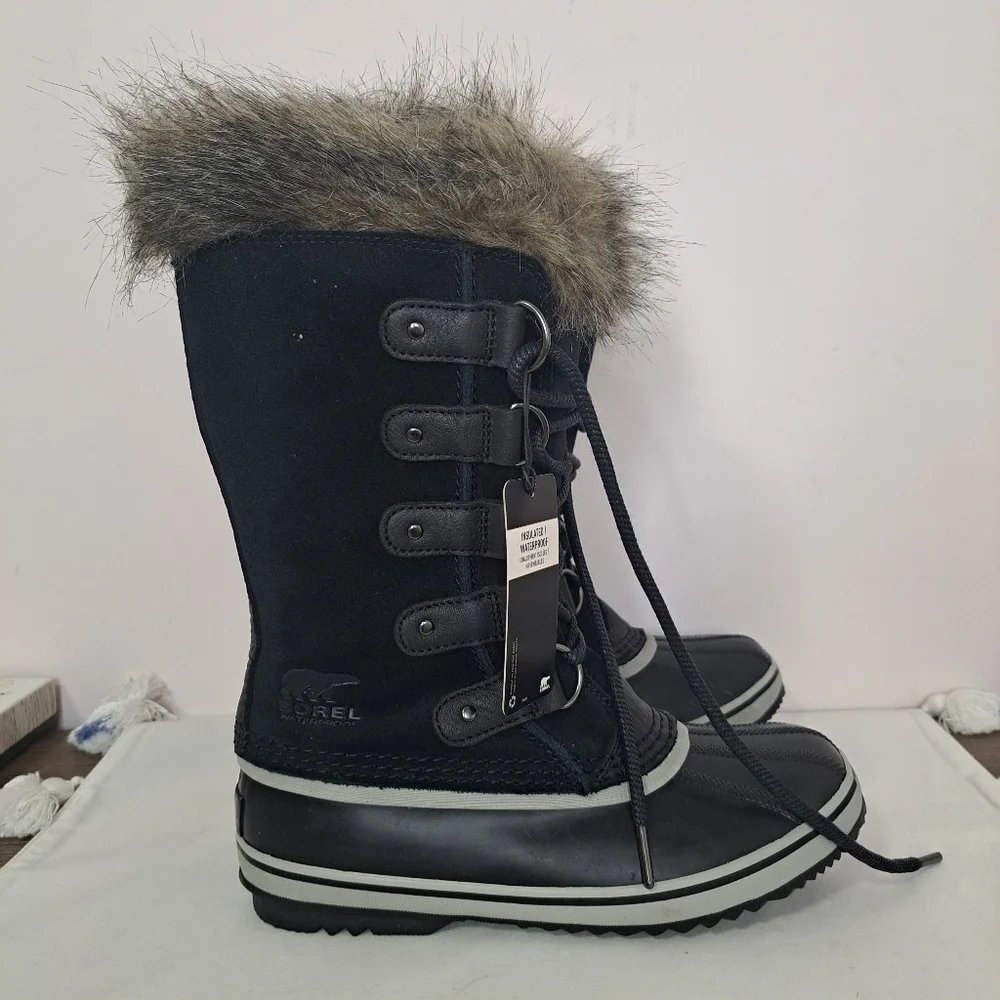 Sorel joan of arctic waterproof boot black 7 NWT